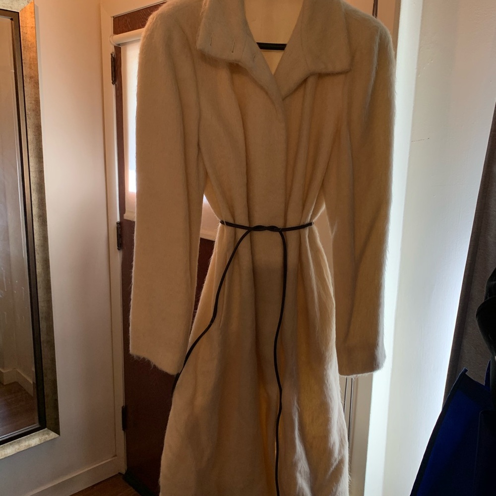 Sisley Mohair cream coat